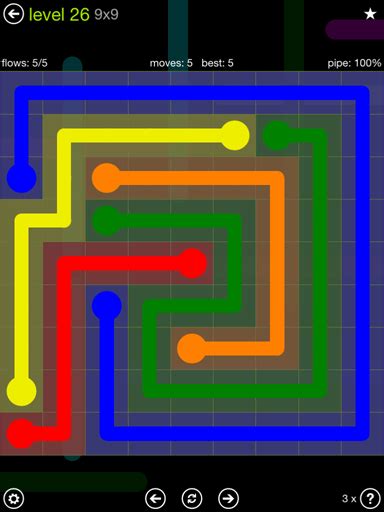 flow free level 26 9x9|Flow Free Solutions .